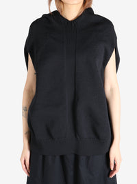 COMME DES GARCONS - Women Knitted Loose Fit Sleeveless Hoodie