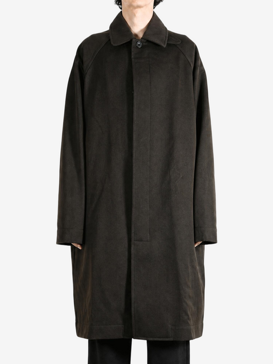 Brown jacket, full body view
