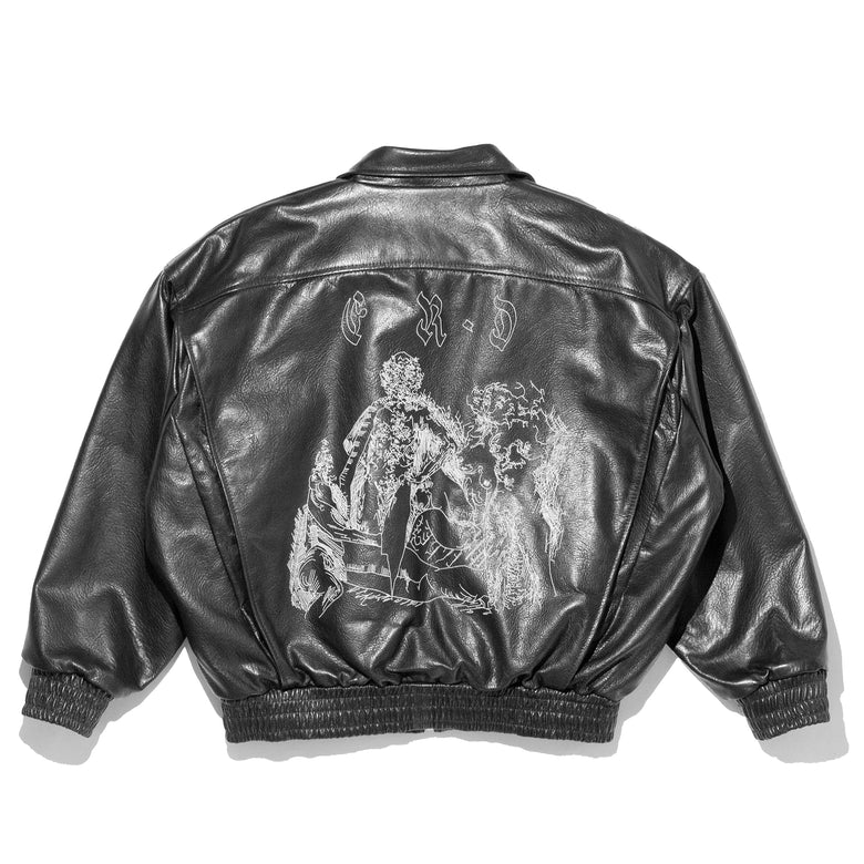 ENFANTS RICHES DEPRIMES - Men Painter's Wives Leather Library Jacket