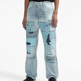 Blue jeans, full body view