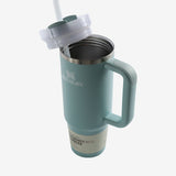 Green tumbler, front view