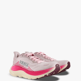 Pink shoes, front view