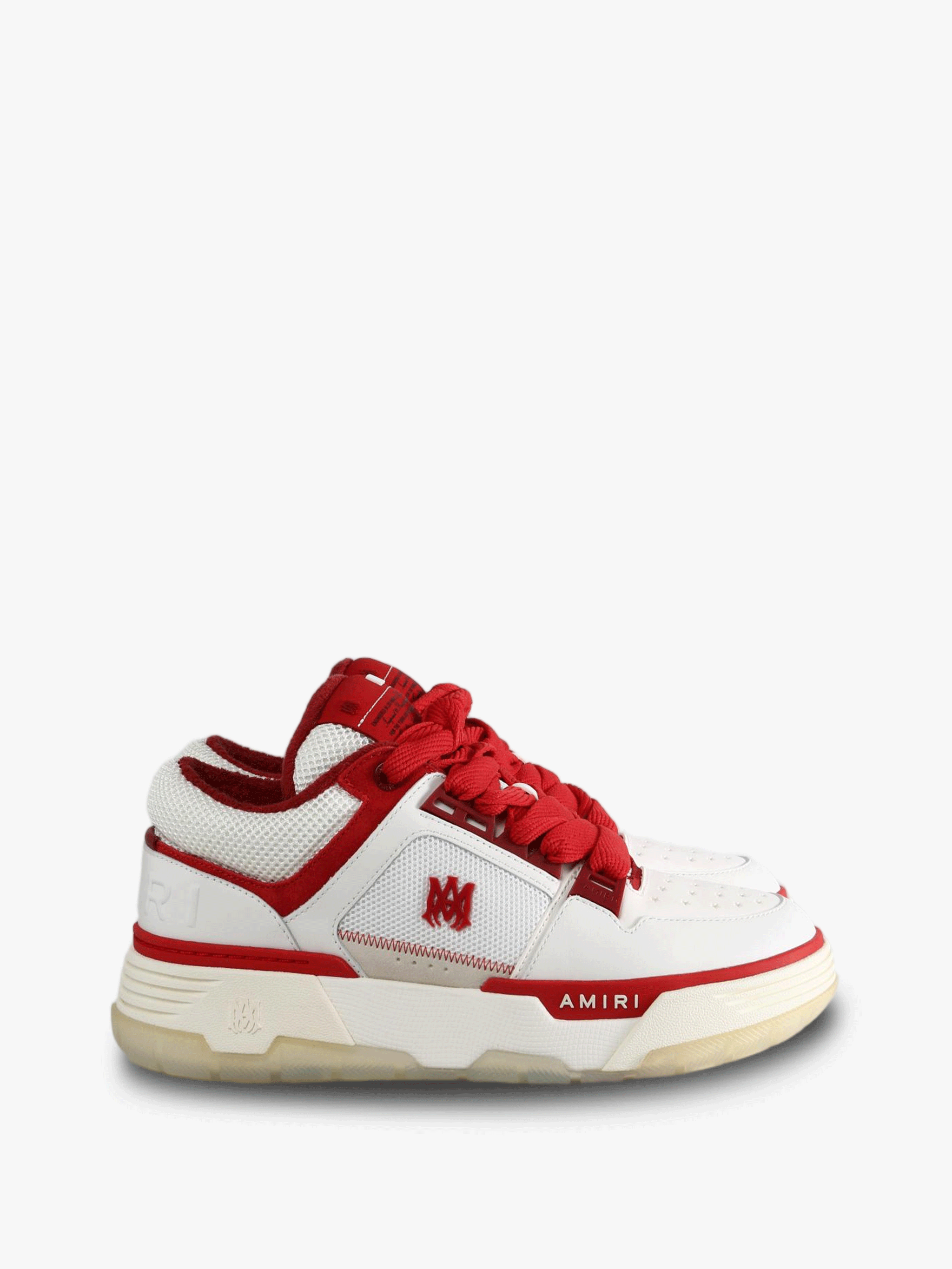 Red shoes, front view