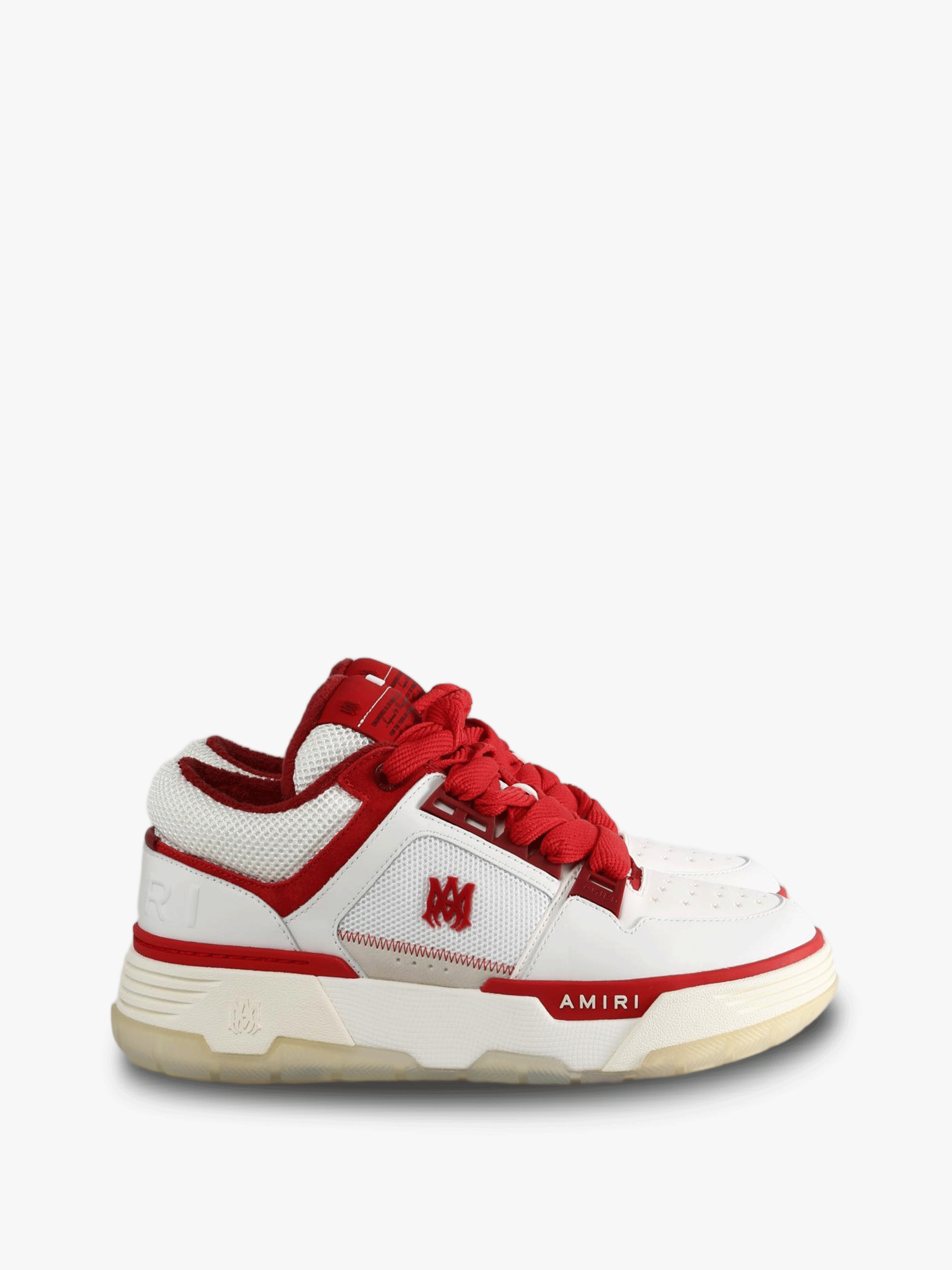 Red shoes, front view