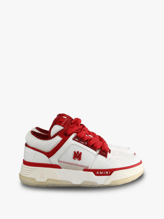 Red shoes, front view