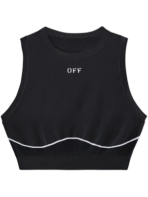 OFF WHITE - Women Off Stamp Seamless Top