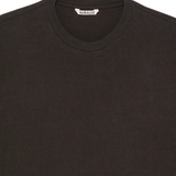 Close up of Black t-shirt, showing texture of the cotton fabric