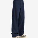 AURALEE - Women Silk Nep Denim 5 Pocket Wide Pants