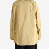Tan jacket, full body view