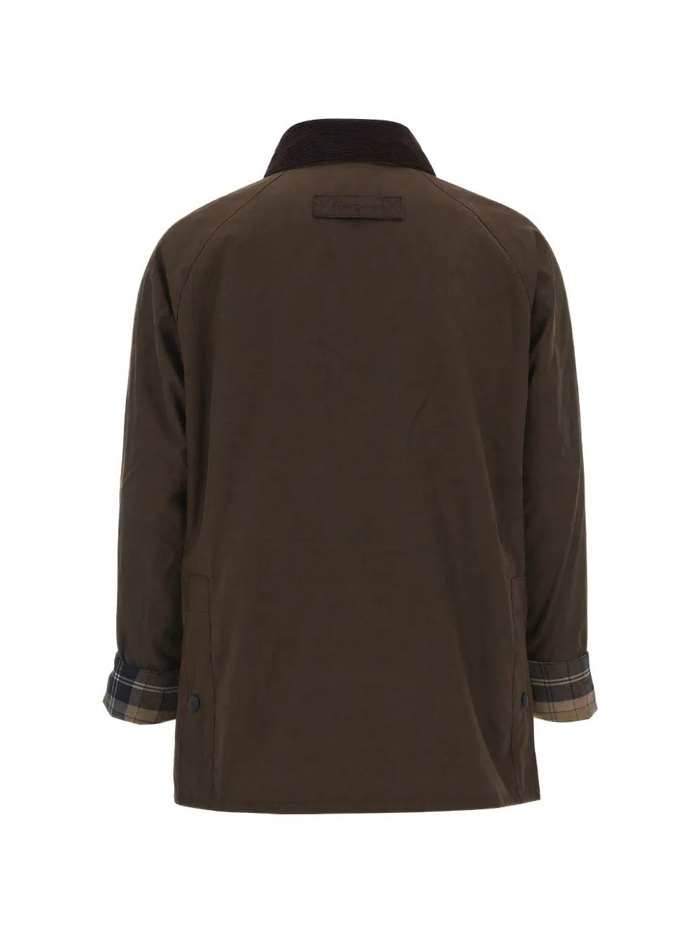 Brown jacket, back view