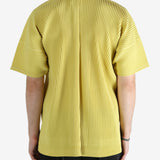 Yellow shirt worn by a person, showing the shirt's fit