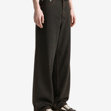 Brown pants, full body view
