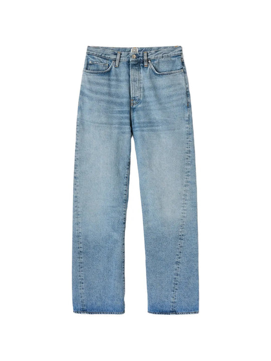 Blue jeans, front view