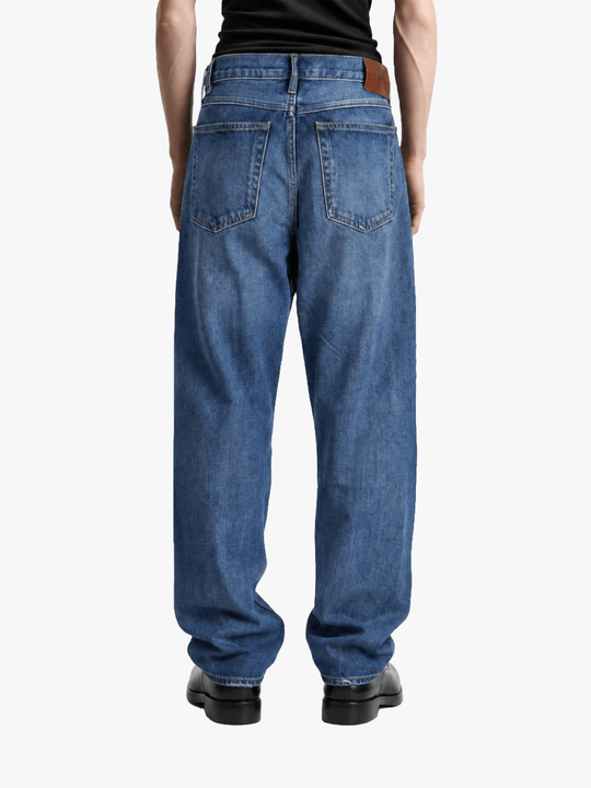 Blue jeans, front view