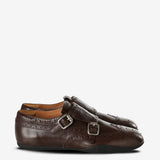 Brown derbys, front view