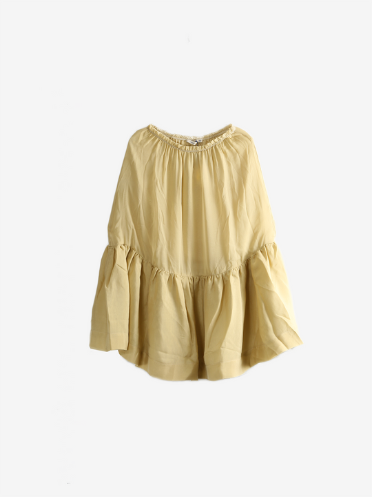 Tan skirt, front view