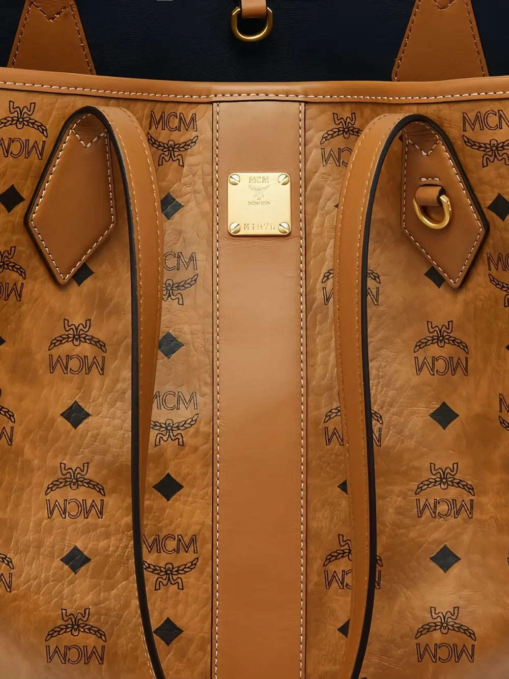 Tan bag, front view