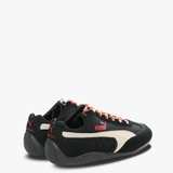 Black sneakers, back view
