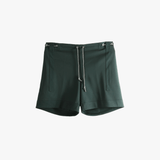 Green short, front view