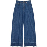 Blue pants, front view
