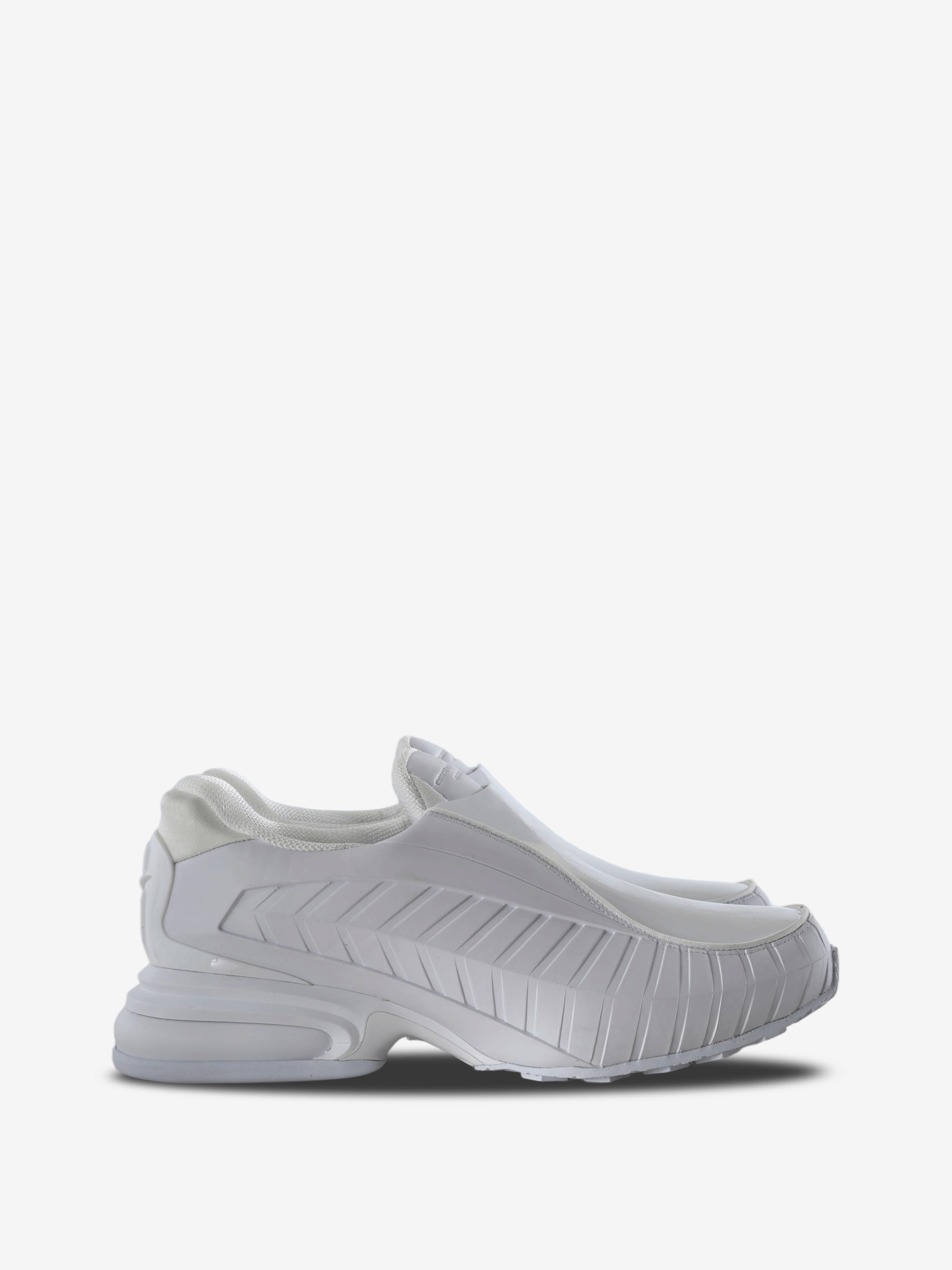 White shoes, side view