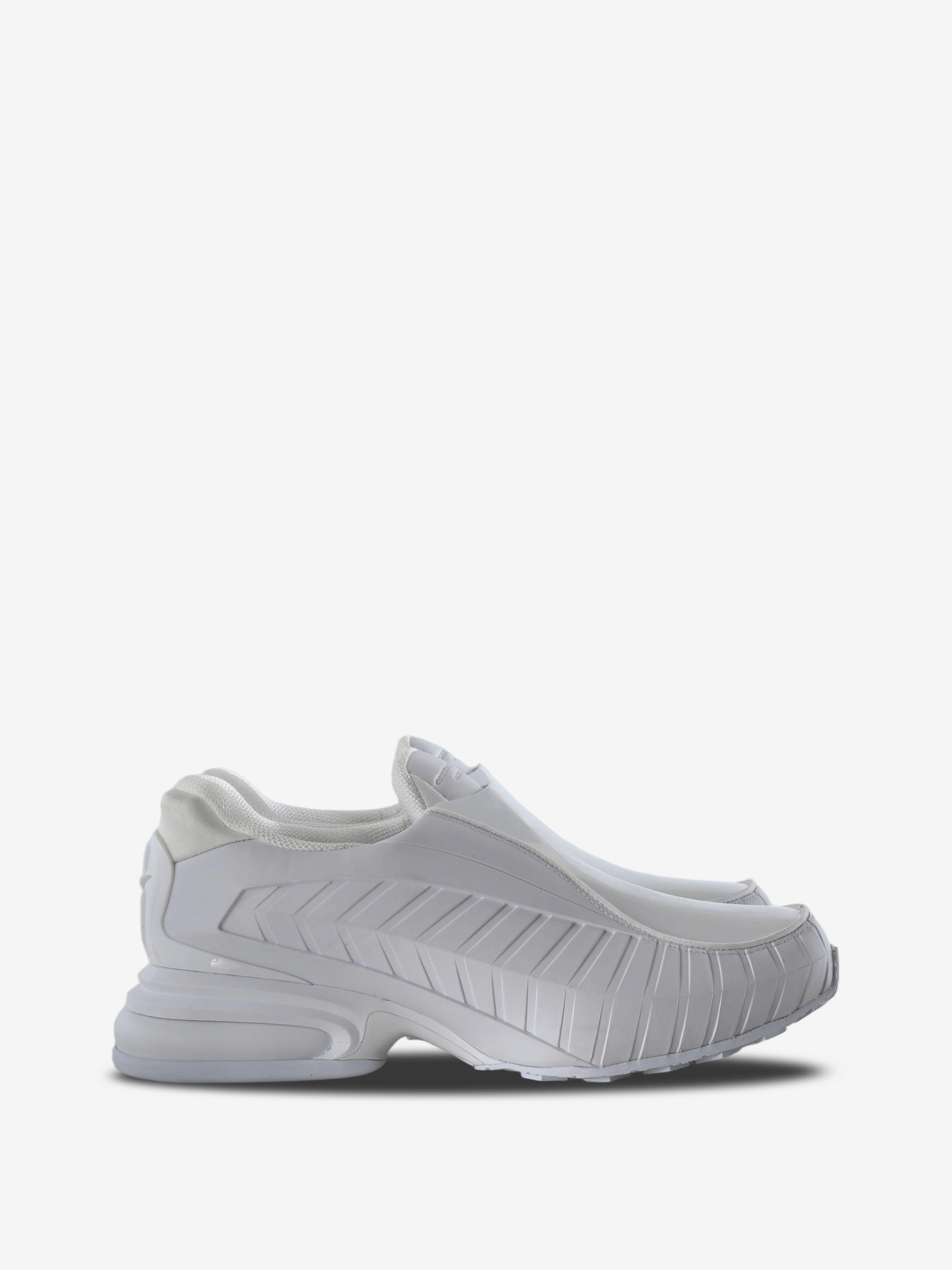 White shoes, side view