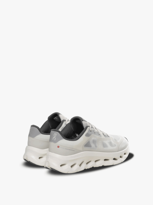 Grey sneakers, side view