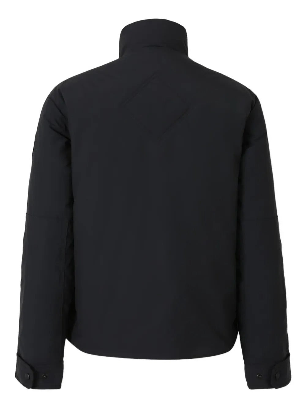 Black jacket, back view