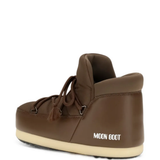 Brown boots, side view
