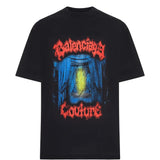 Black t-shirts, front vew