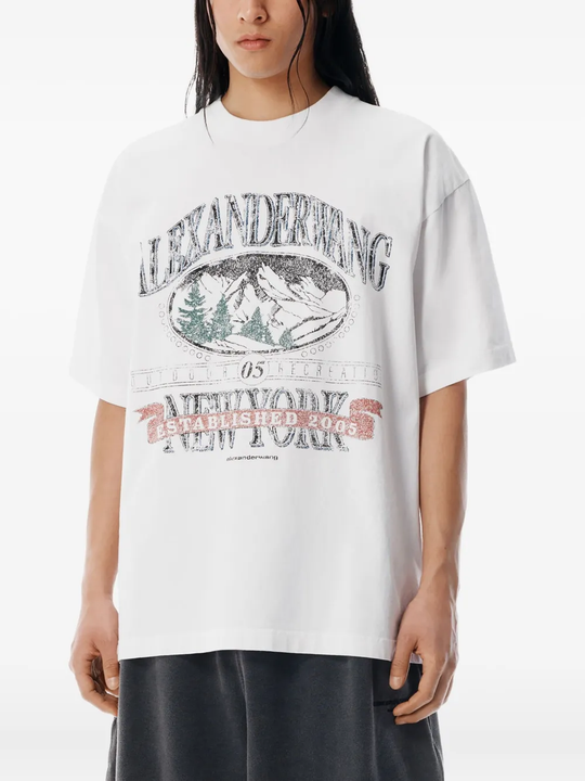 ALEXANDER WANG - Unisex Short Sleeve Graphic T-Shirt
