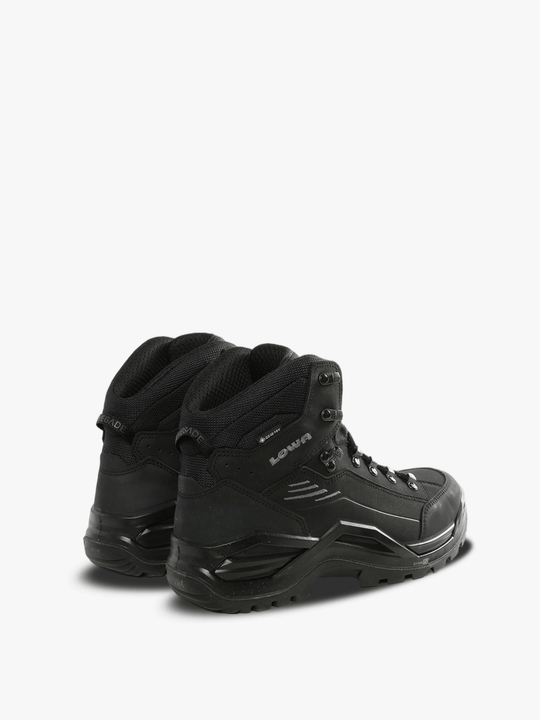 Black sneakers, back view
