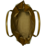 Gold handbag,top view