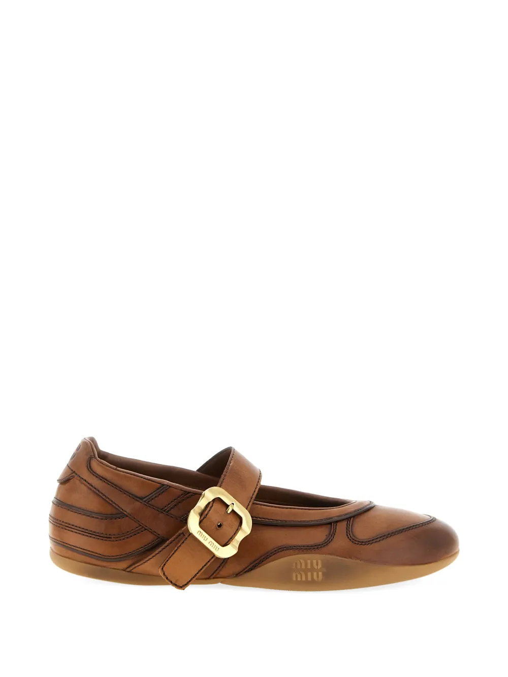 Brown shoes, side view