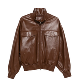 Brown jacket, front view