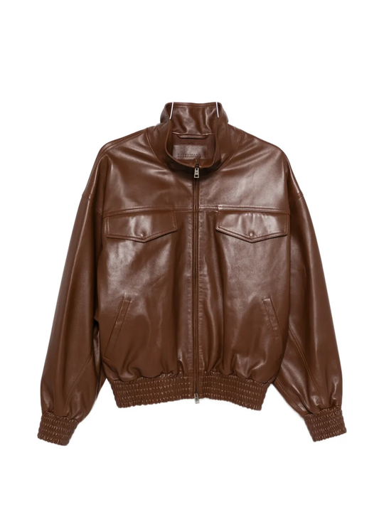 Brown jacket, front view