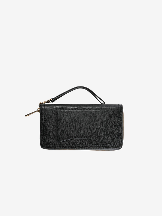 black wallet, back view