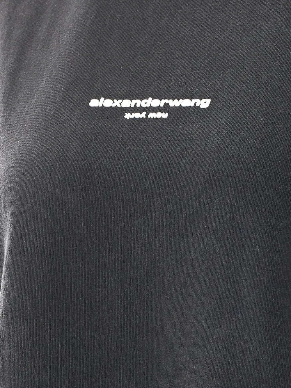 Black t-shirt, back view