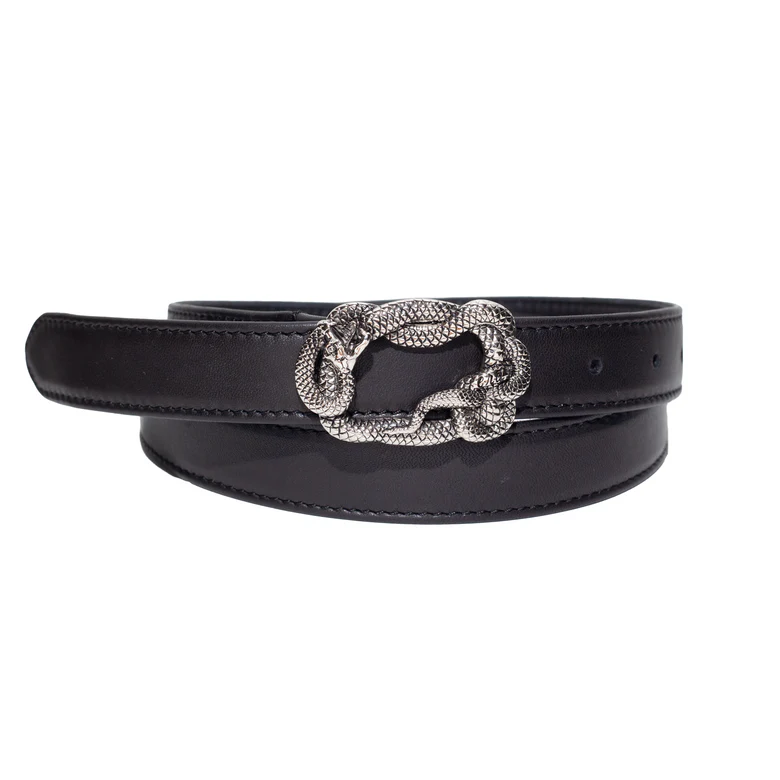 Black accessories, front view