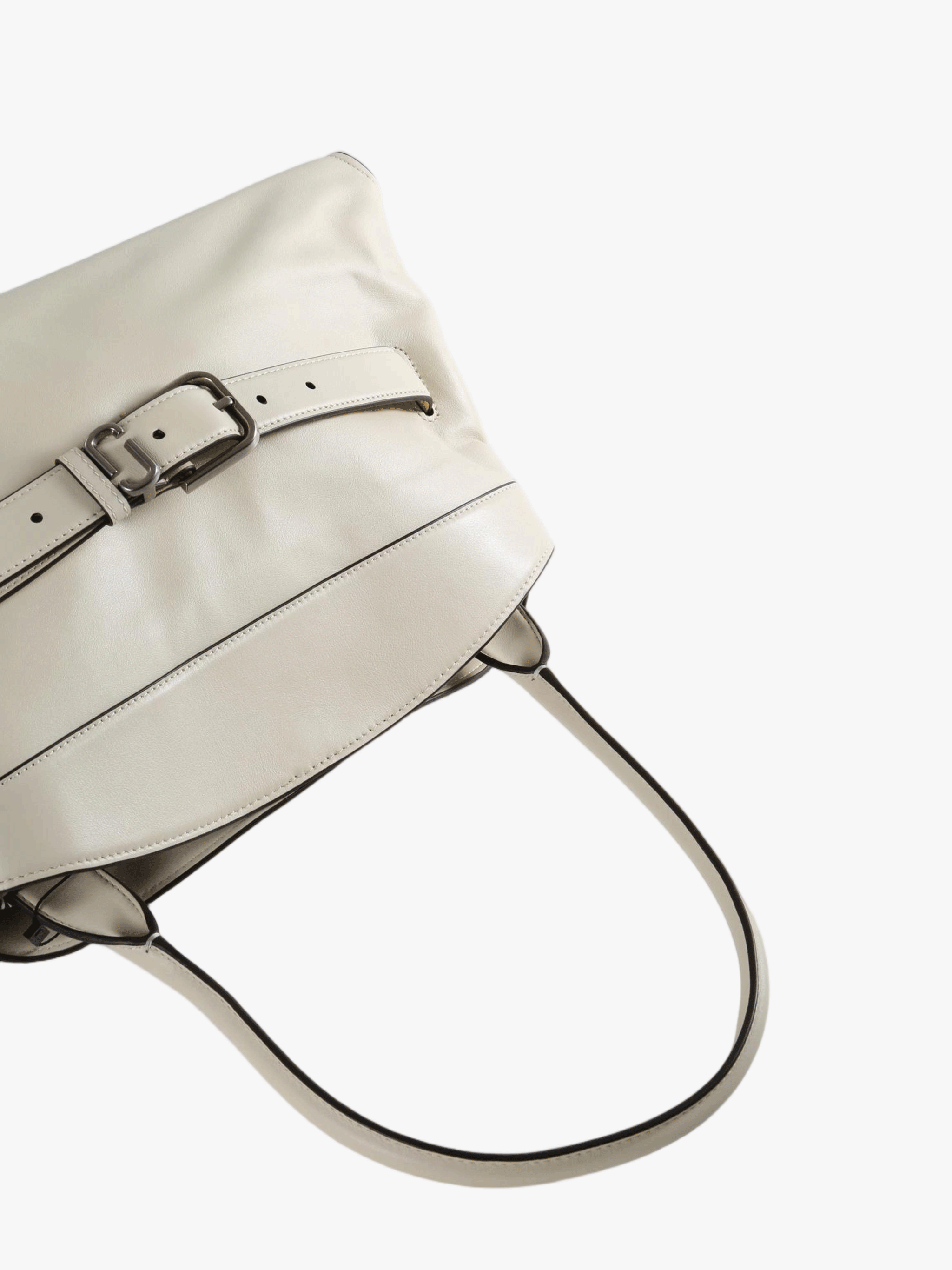 Tan bag, front view
