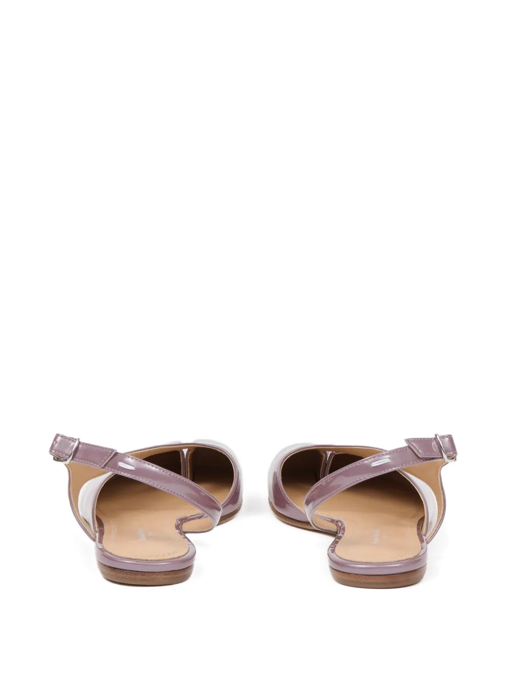 Pink flat sandal,back view