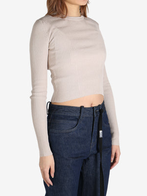 ANN DEMEULEMEESTER - Women Kati Cropped Sweater