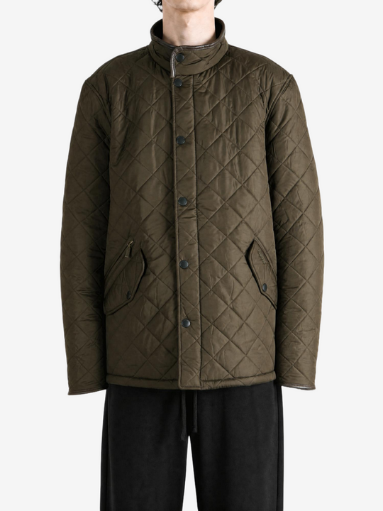 Green jacket, full body view
