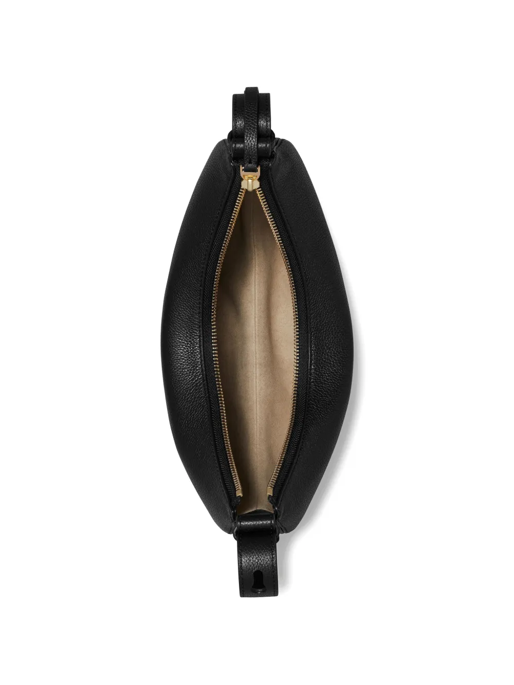 black bag, top view