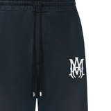 close up of black pants, showing texture of the cotton fabric