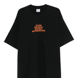 Black t-shirts, front view