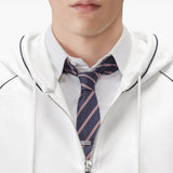 White hoodie, front view