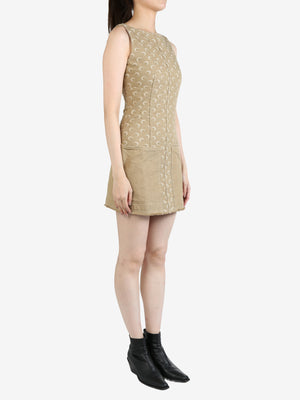 MARINE SERRE - Women Moon Jacquard Twill Mini Dress