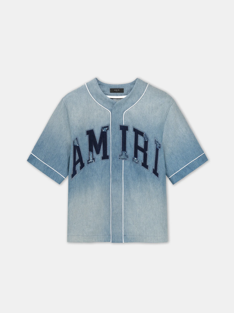 AMIRI Men Sunfaded Baseball Shirt