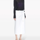 Black top worn by a person, showing the top's fit
